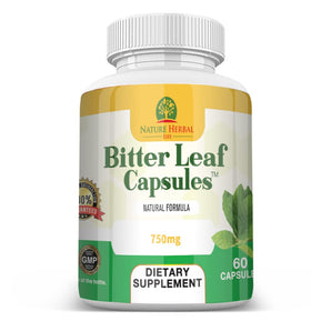Emballage des Capsules de Feuille Amère Nature Herbal Life 750 mg