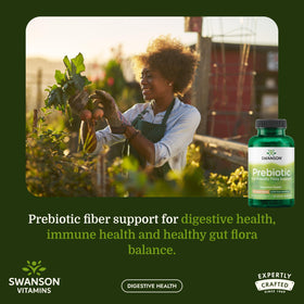 Emballage des Capsules de Fibres Prébiotiques Swanson