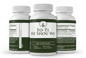 Emballage des capsules de Fo-Ti PURE ORIGINAL INGREDIENTS