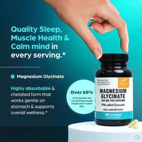 Emballage des capsules de Glycinate de Magnésium 400mg, côté