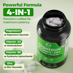 Emballage des Capsules de Glycinate de Magnésium M inch