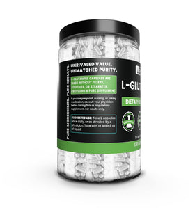Emballage des capsules de L-Glutamine PURE ORIGINAL INGREDIENTS