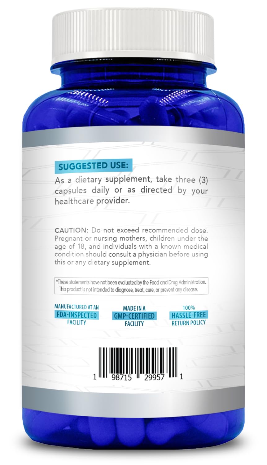 Emballage des capsules de L-Tryptophane Healing Awakening avec dimensions