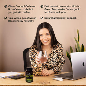 Emballage des Capsules de Matcha Vert Cérémonial Bio EnjoyGevity