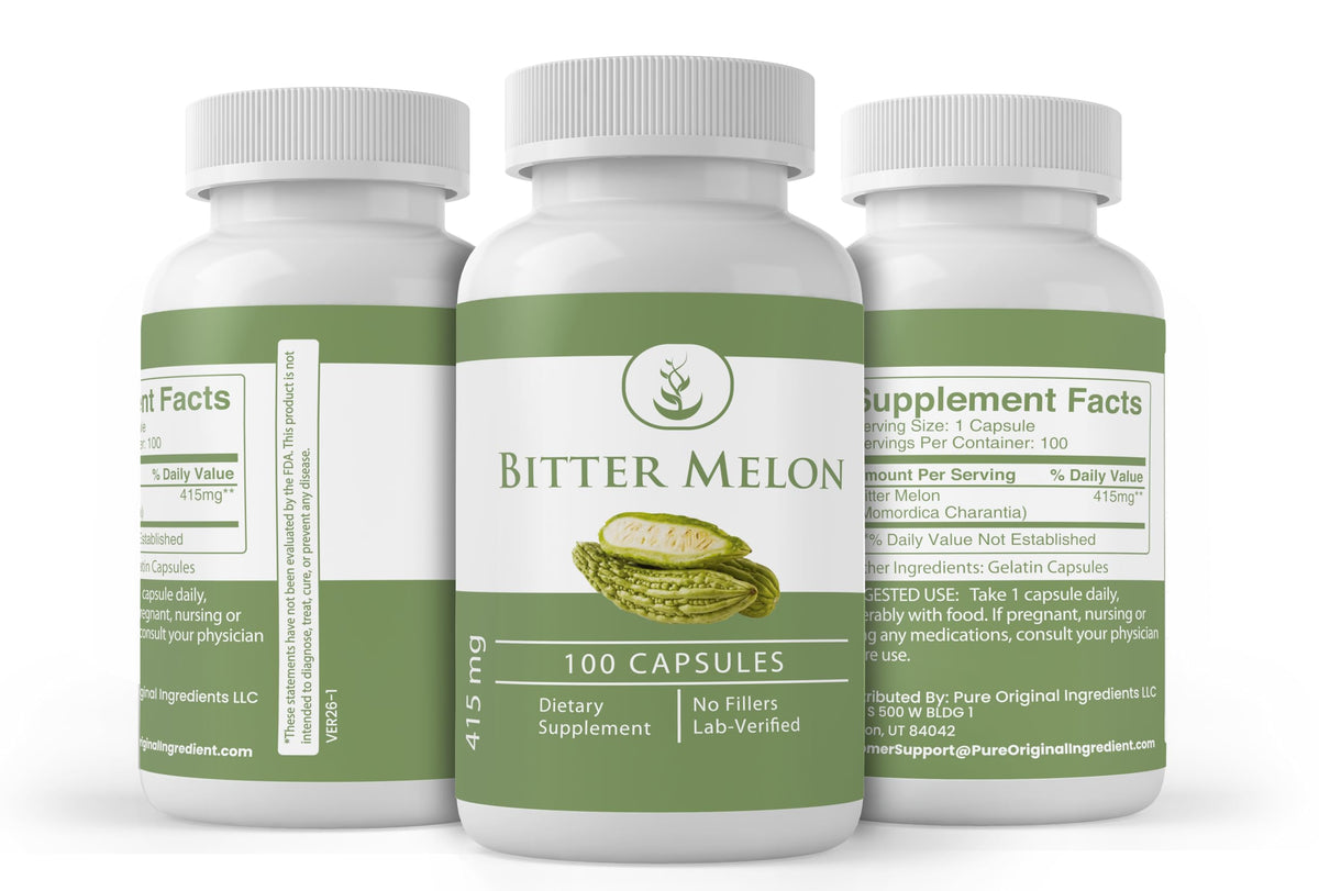 Emballage des capsules de Melon Amer PURE ORIGINAL INGREDIENTS