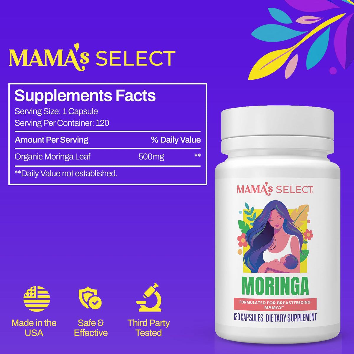 Emballage des capsules de Moringa Bio Mama's Select