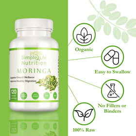 Emballage des Capsules de Moringa Bio Simple Life Nutrition