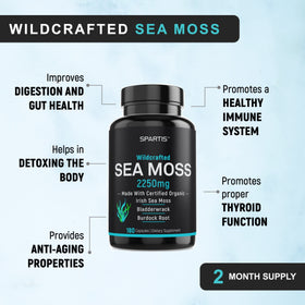 Emballage des capsules de mousse maritime bio SPARTIS 2250mg