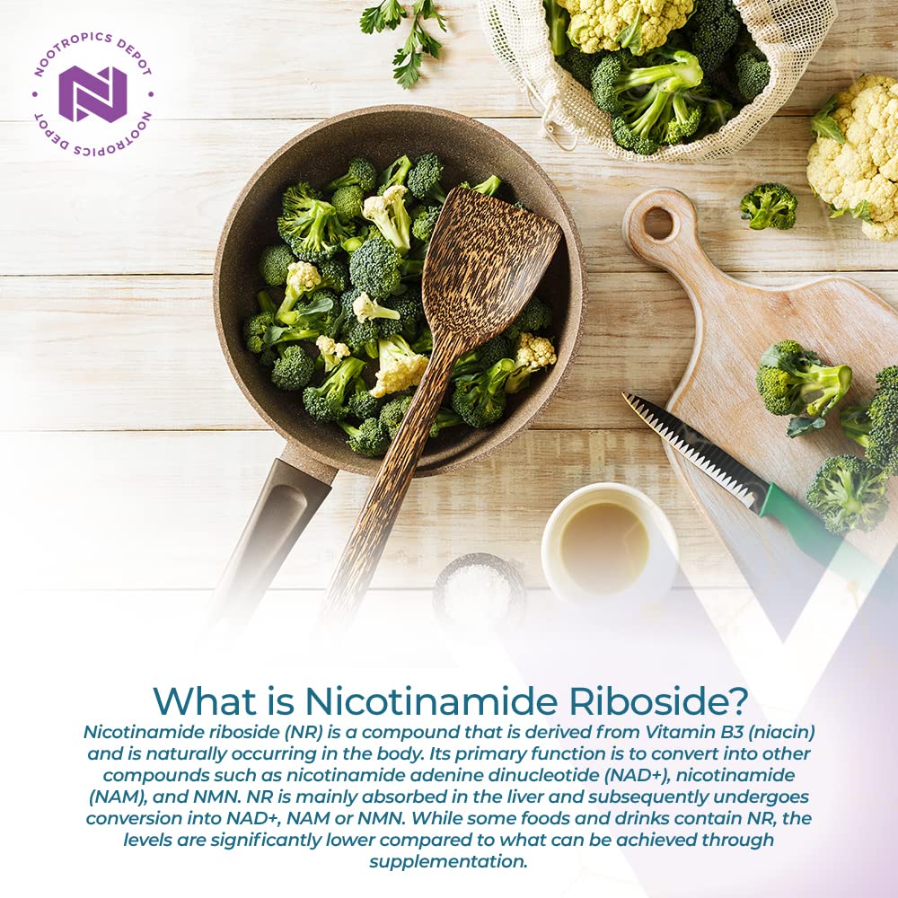 Emballage des capsules de nicotinamide riboside Nootropics Depot