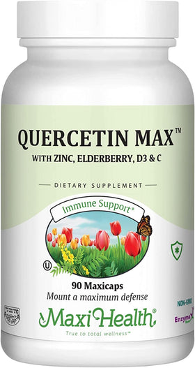 Emballage des capsules de Quercetin 500mg de Maxi Health