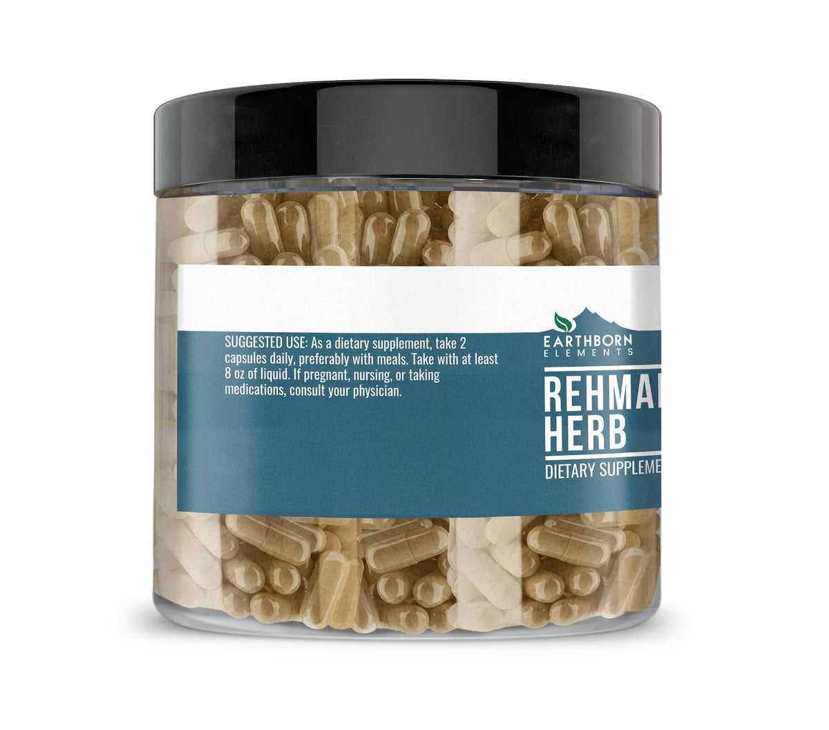 Emballage des capsules de Rehmannia Herb Earthborn Elements