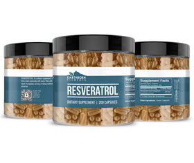 Emballage des capsules de résvératrol Earthborn Elements