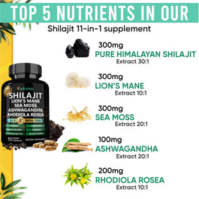 Emballage des capsules de Shilajit Adndale