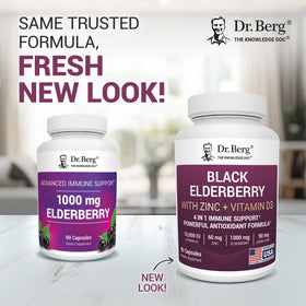 Emballage des Capsules de Sureau Noir Dr. Berg Nutritionals
