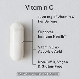 Emballage des capsules de Vitamine C 1000mg Sports Research