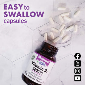 Emballage des capsules de vitamine D3 BlueBonnet