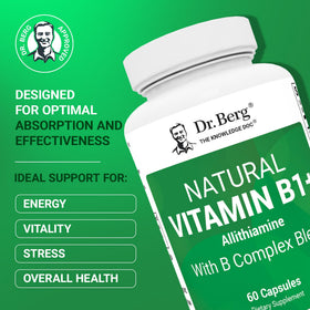Emballage des capsules de vitamines B1 B6 B12 de Dr. Berg