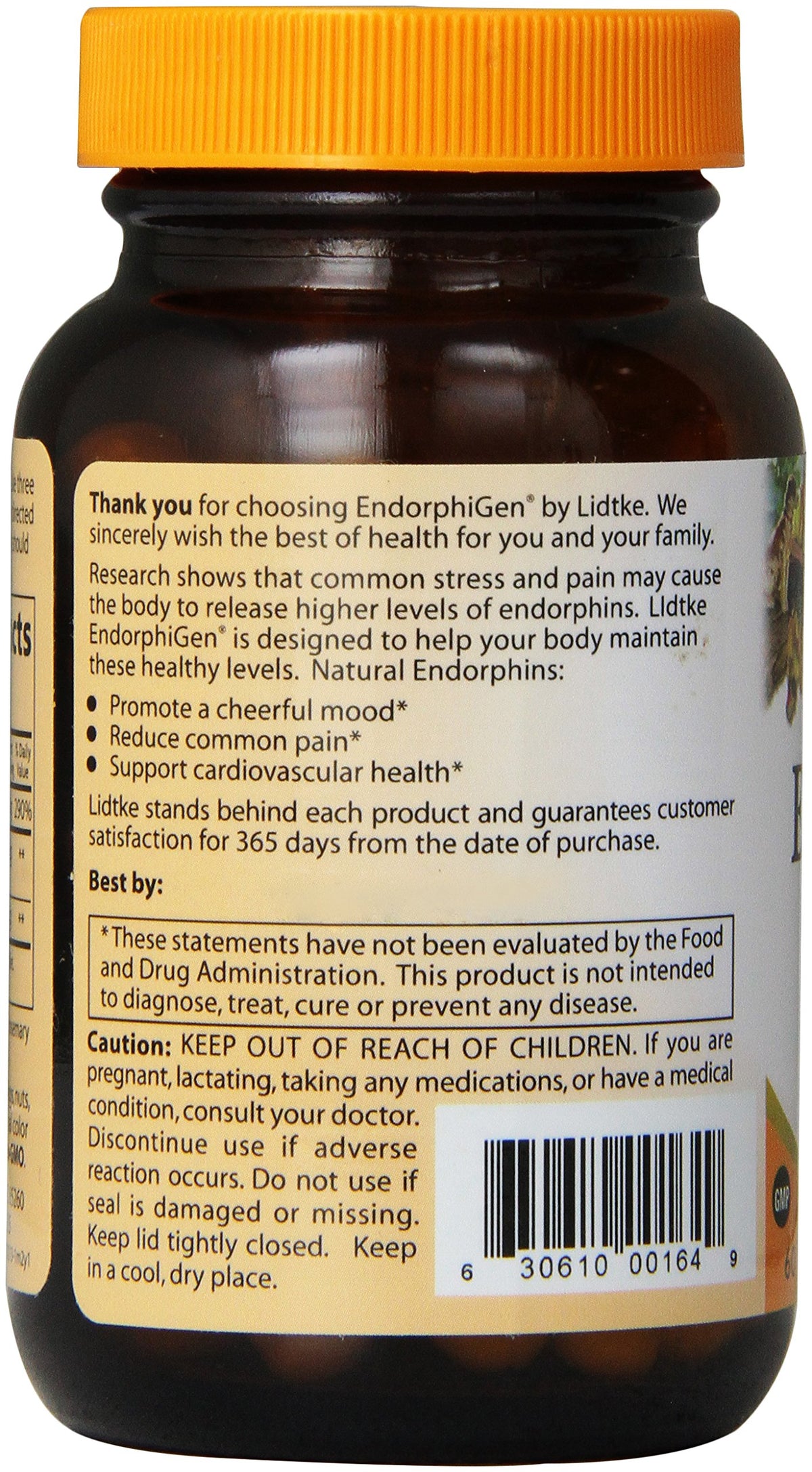 Emballage des Capsules Endorphigen Lidtke
