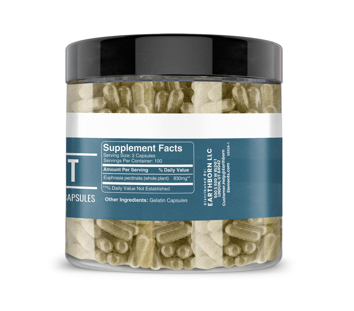 Emballage des Capsules Eyebright d'Earthborn Elements
