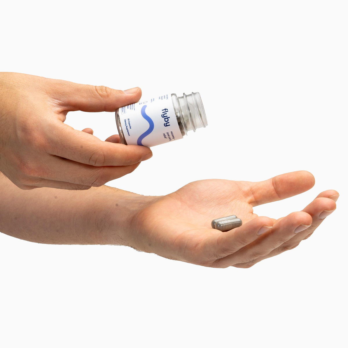 Emballage des capsules Flyby use avec informations nutritionnelles