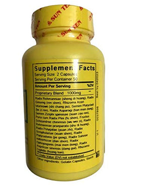 Emballage des capsules Ginseng & Zizyphus Sun Ten