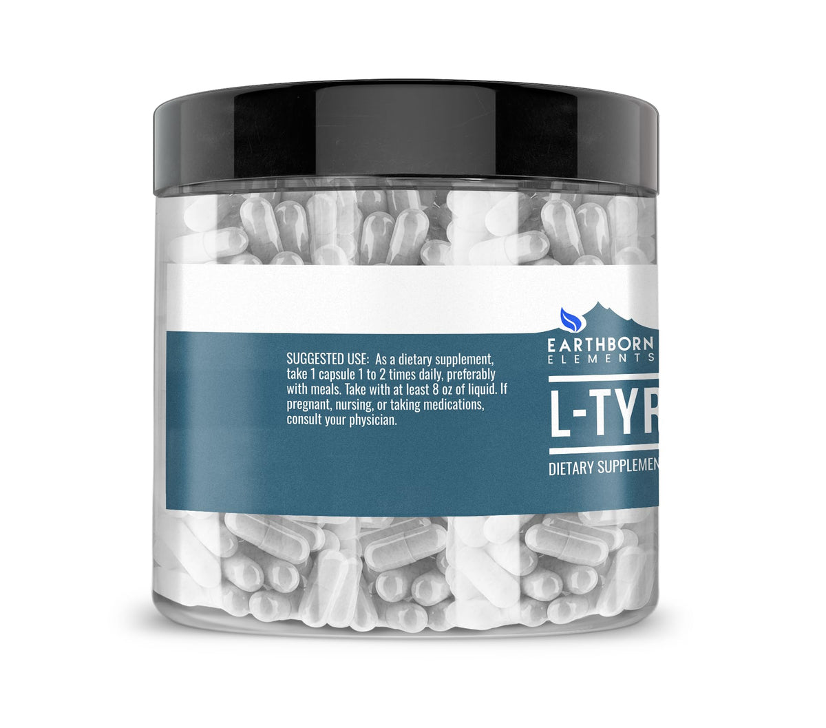 Emballage des capsules L-Tyrosine d'Earthborn Elements