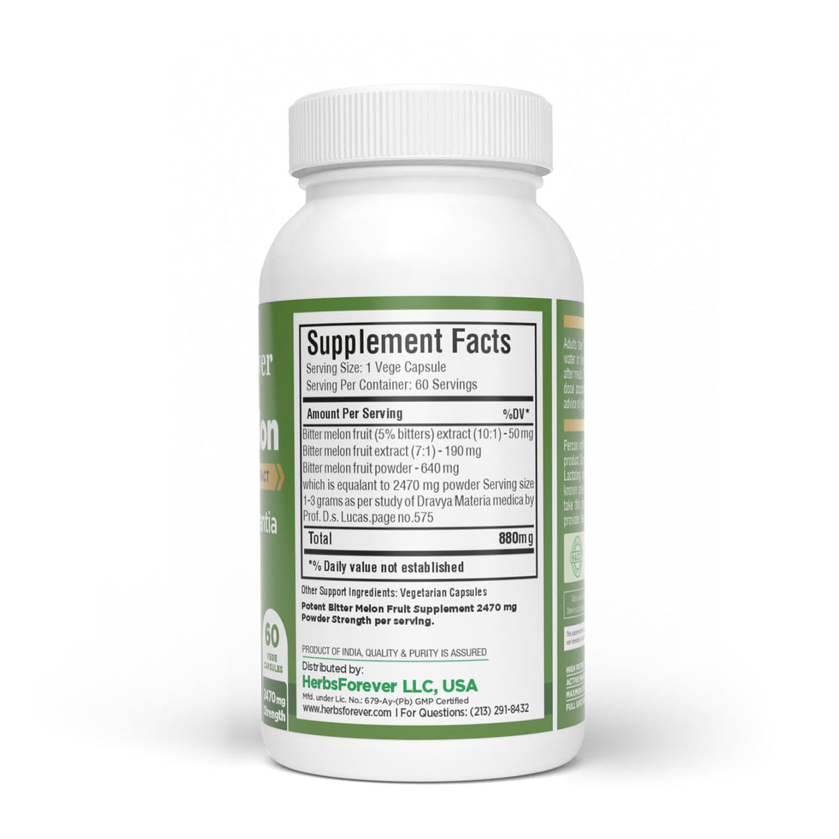 Emballage des capsules Melon Amer de HerbsForever