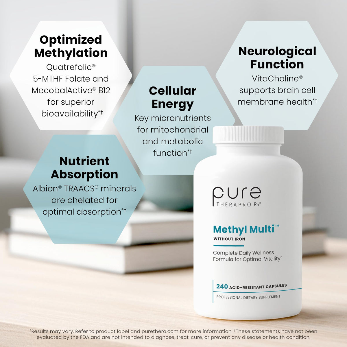 Emballage des capsules Methyl Multi sans Fer