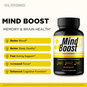 Emballage des capsules Mind support d'IDEAL PERFORMANCE