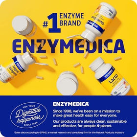 Emballage des capsules Natto-K d'Enzymedica sur une surface plane