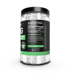 Emballage des capsules TMG Trimethylglycine 730, dimensions de 16.9 x 9.3 x 9.1 cm