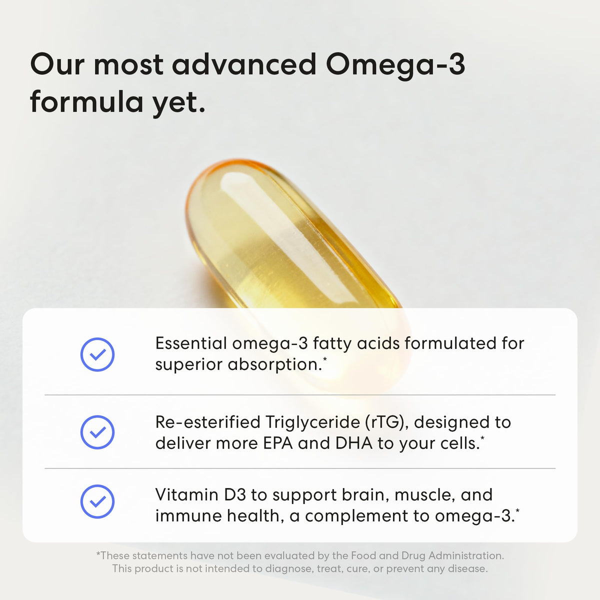 Emballage des capsules USANA BiOmega Premium Omega-3