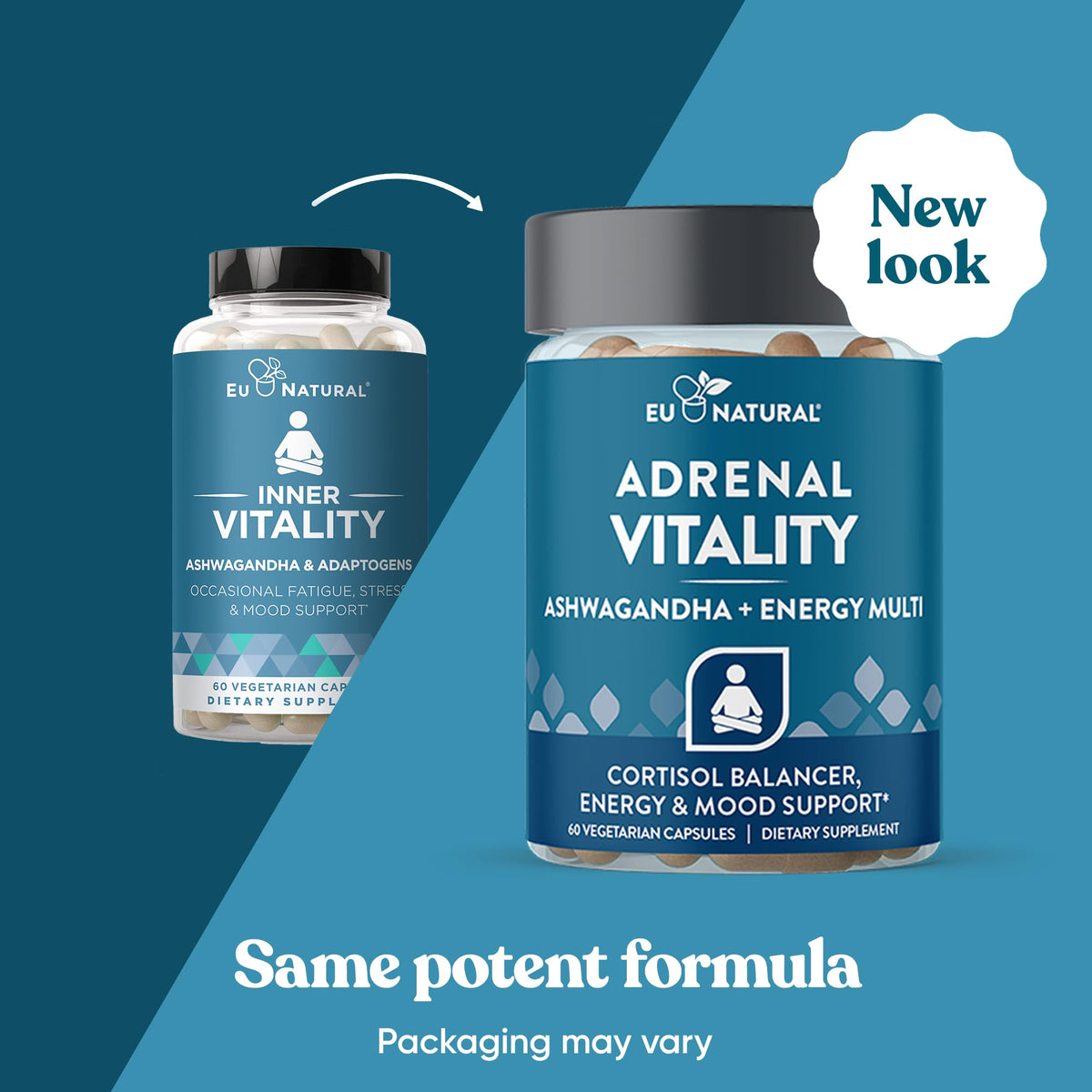 Emballage des capsules végétales Eu Natural Complément Alimentaire Cortisol