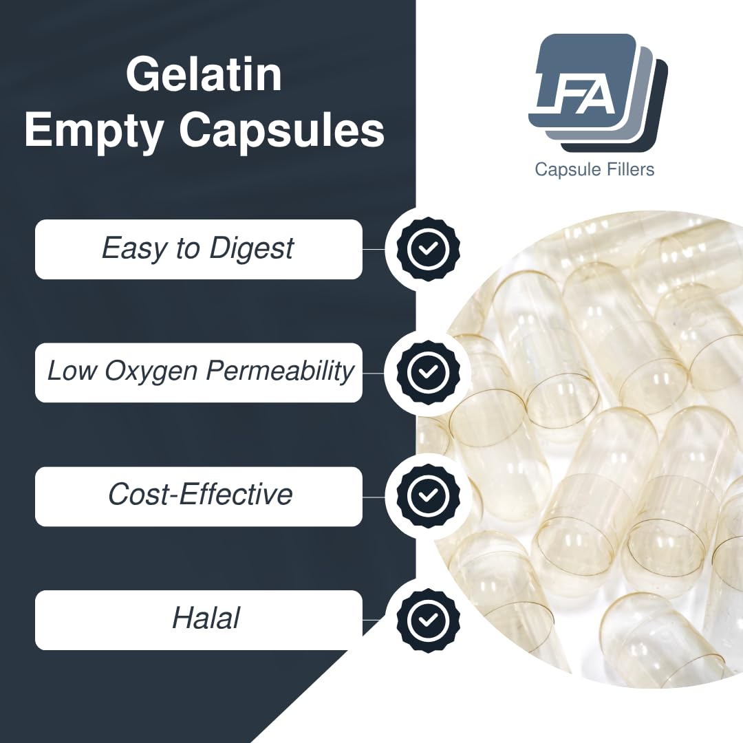 Emballage des capsules vides LFA taille 0