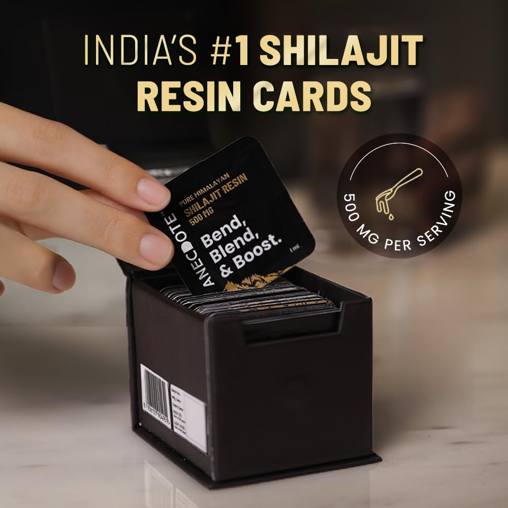 Emballage des cartes de résine de shilajit ANECDOTE