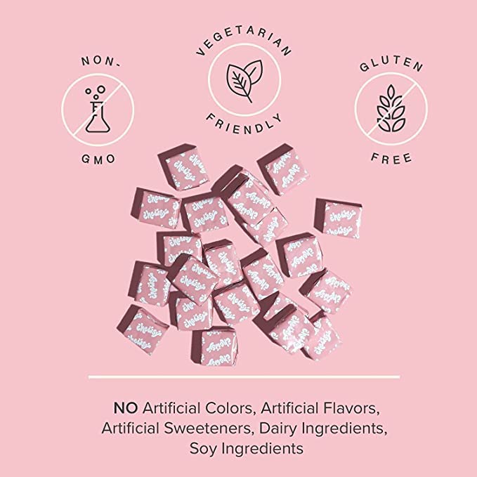 Emballage des Chews de Beauté CHEWSY avec informations nutritionnelles