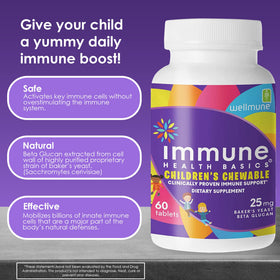 Emballage des comprimés à croquer daily wellness Health Basics pour enfants