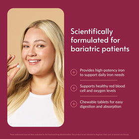 Emballage des comprimés à croquer de fer Bariatric Advantage