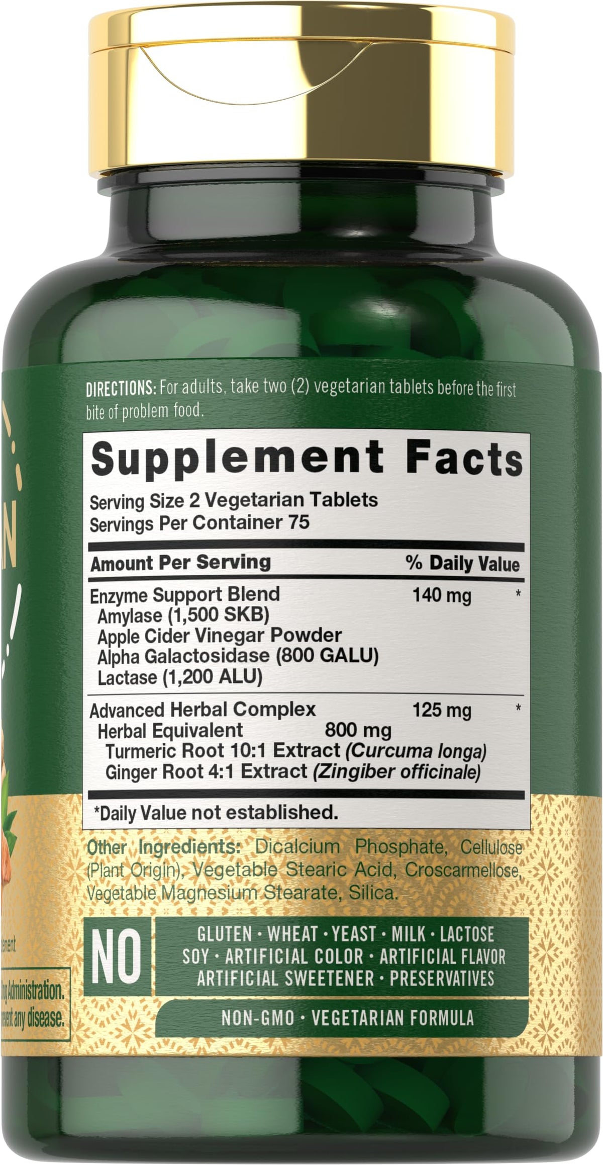 Emballage des comprimés Carlyle Enzymes Multi-Enzymes