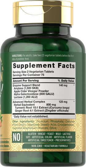 Emballage des comprimés Carlyle Enzymes Multi-Enzymes