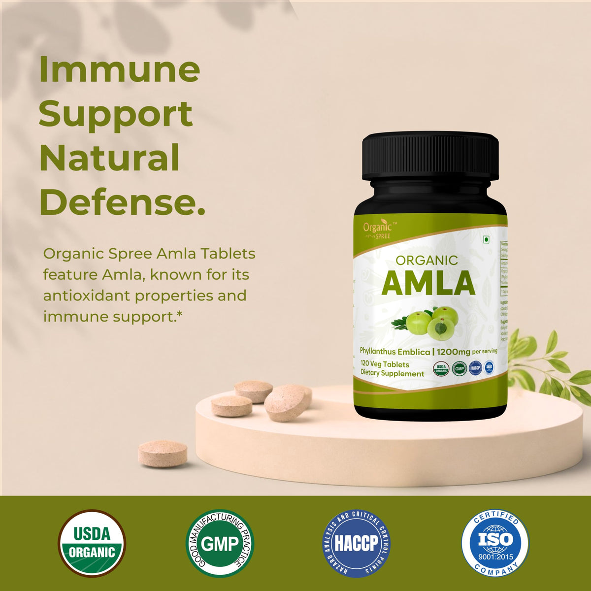 Emballage des comprimés d'Amla Bio ORGANIC SPREE