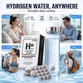Emballage des comprimés d'eau hydrogénée HYDRO avec informations nutritionnelles