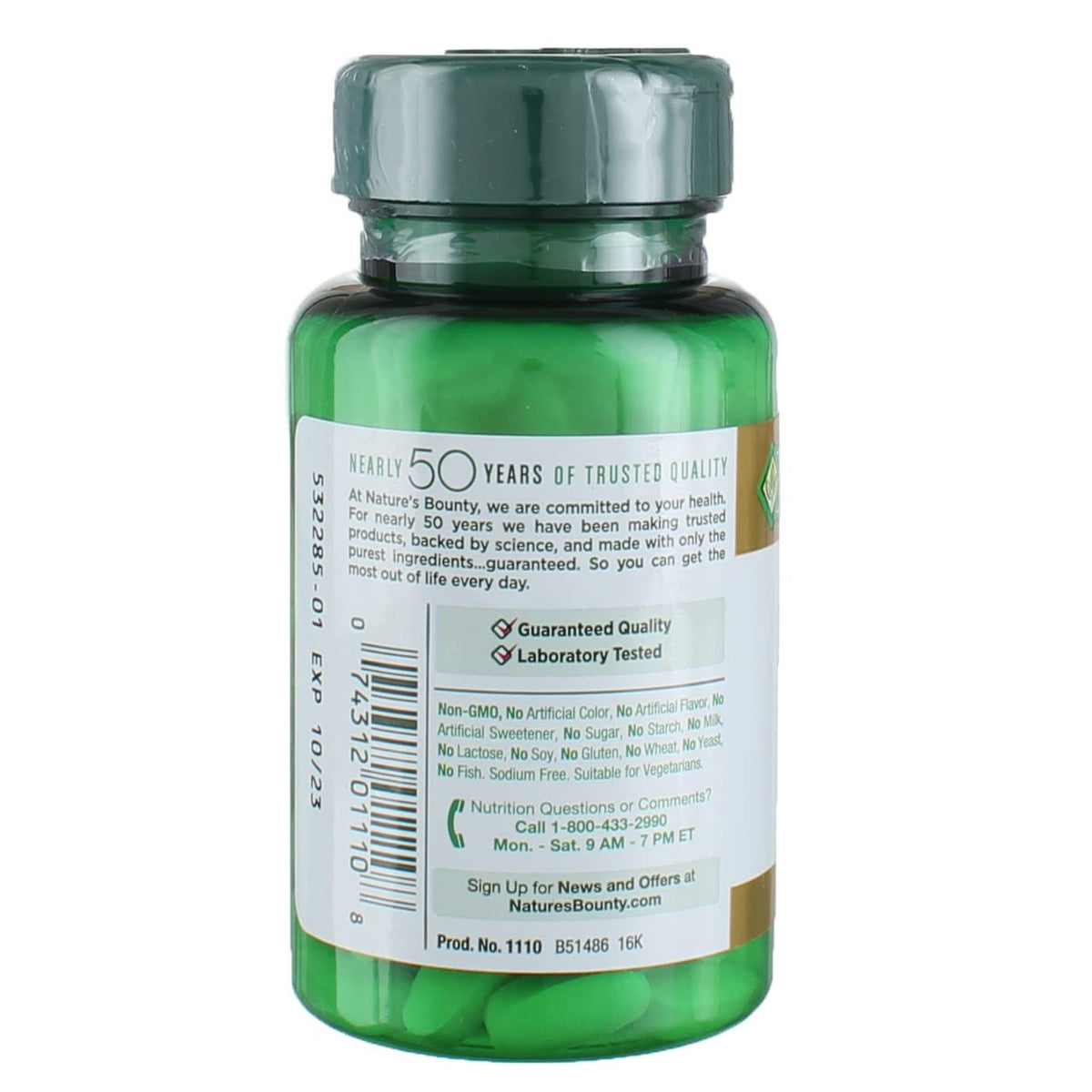 Emballage des comprimés de Gluconate de Potassium Nature's Bounty