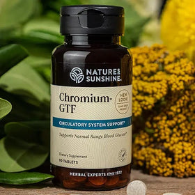 Emballage des comprimés de GTF Chrome Nature's Sunshine