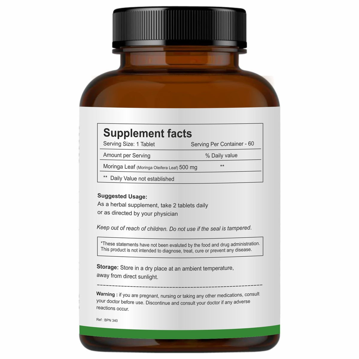 Emballage des comprimés de Moringa bio Herb Essential