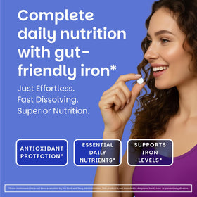 Emballage des comprimés EZ Melts Multivitamine avec Fer