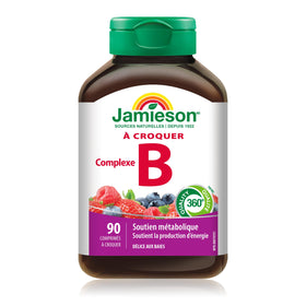 Emballage des comprimés Jamieson Complexe B 90 tablettes