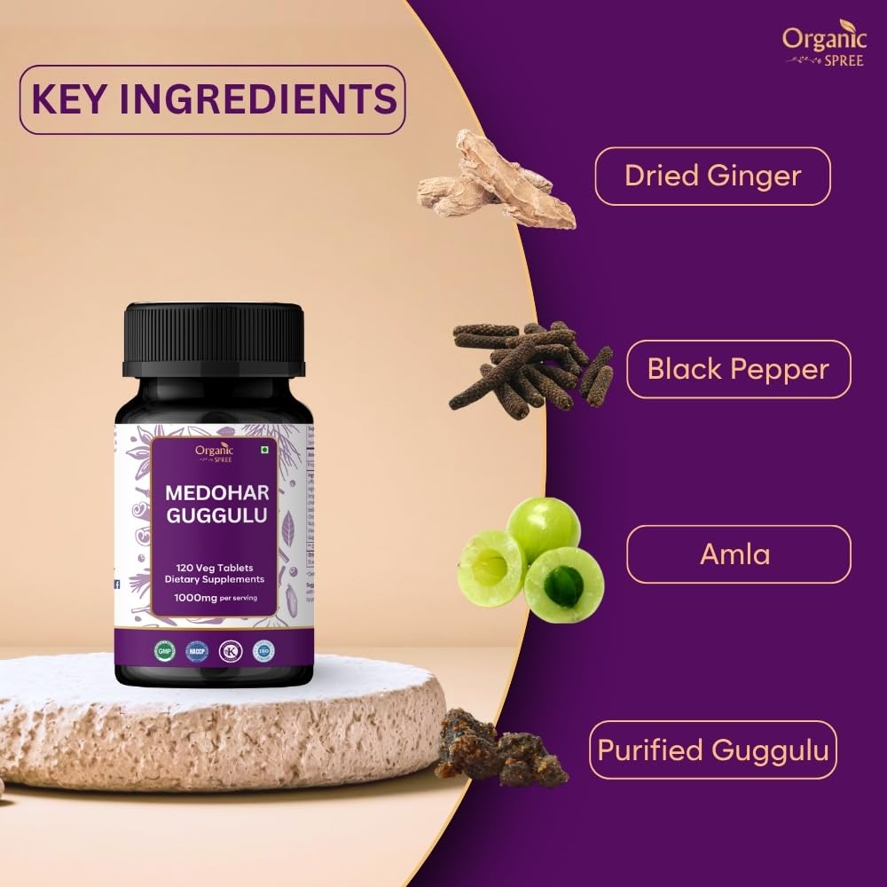 Emballage des comprimés Medohar Guggulu ORGANIC SPREE