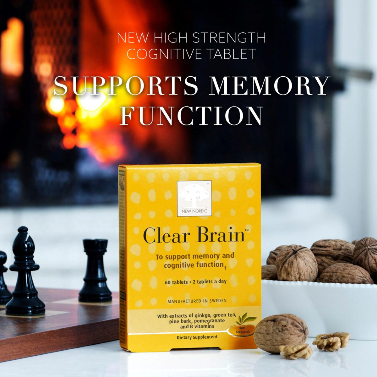 Emballage des comprimés NEW NORDIC Clear Brain