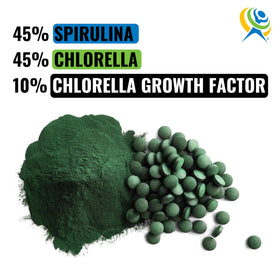 Emballage des comprimés On Target Living Spirulina Chlorella